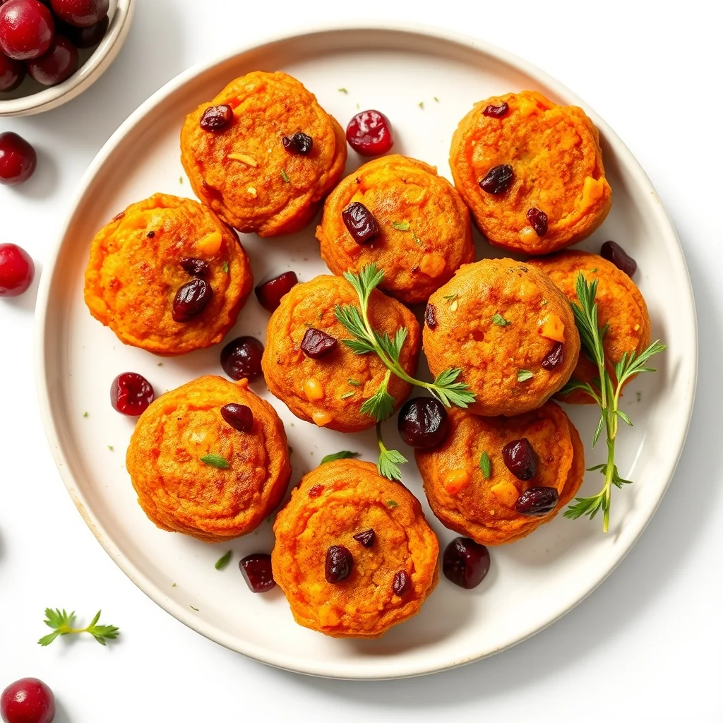 Tart Sweet Potato Cranberry Nuggets