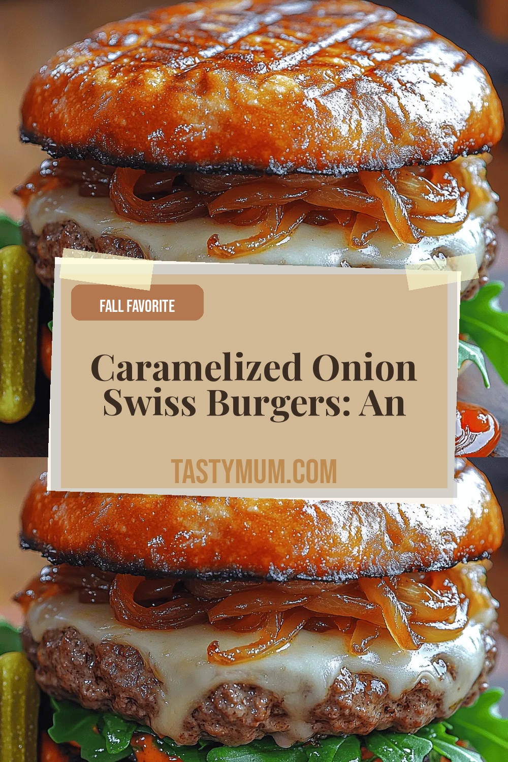 Caramelized Onion Swiss Burgers: An Introduction to Gourmet Bliss