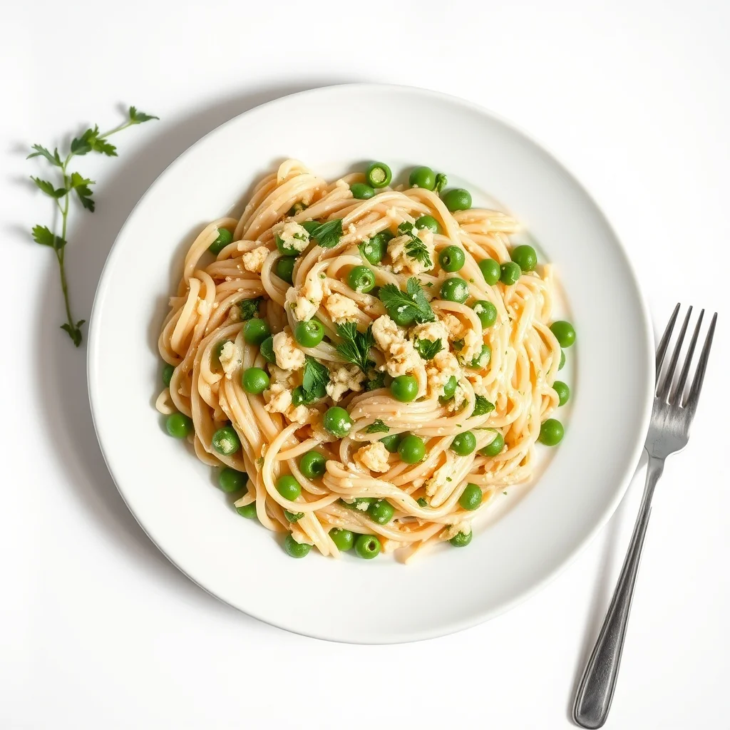 Creamy Garlic Parmesan Orzo with Peas