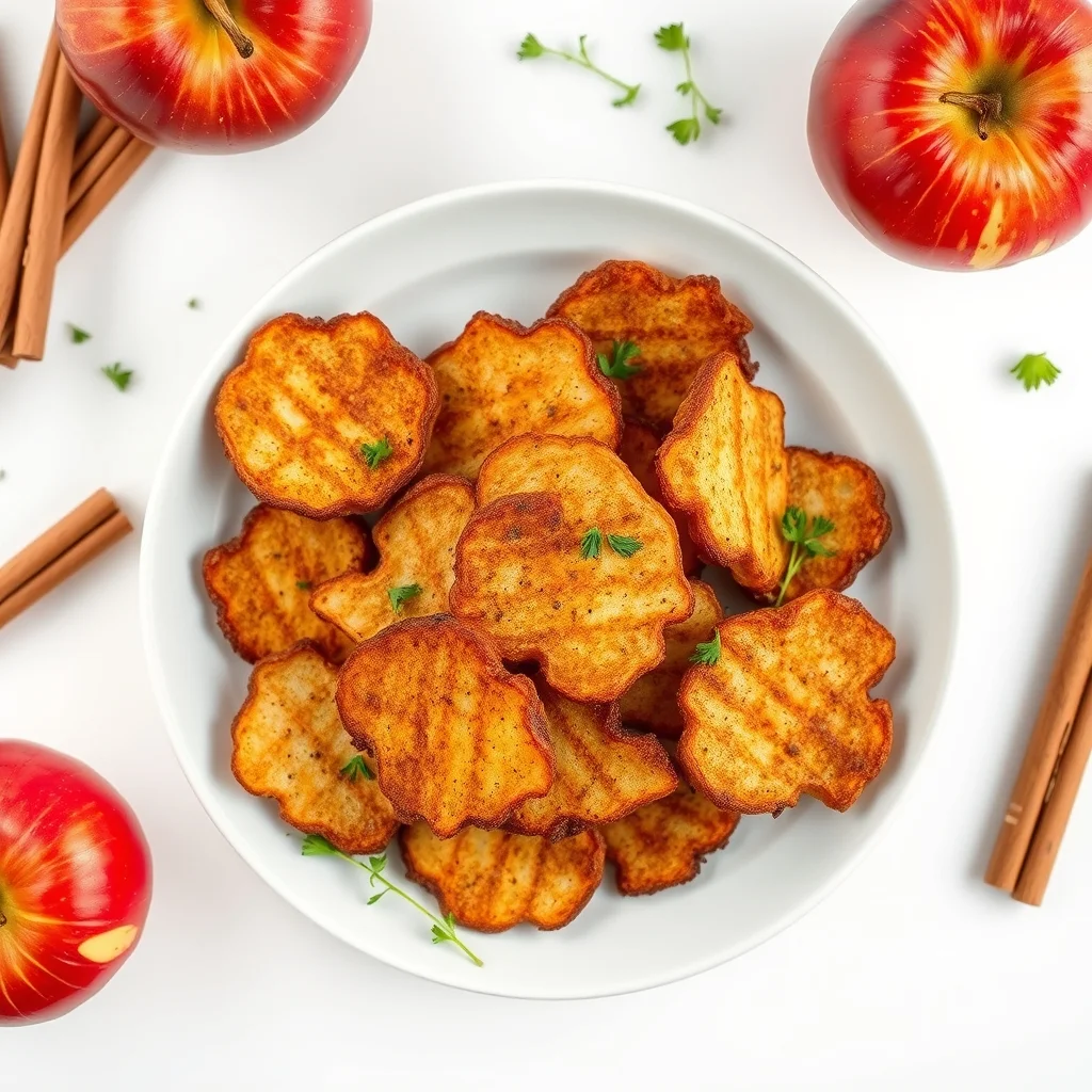 Air Fryer Cinnamon Apple Crisps