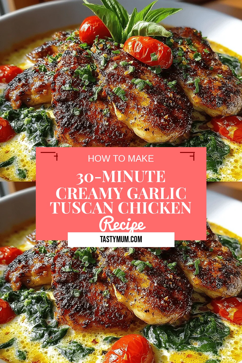 30-Minute Creamy Garlic Tuscan Chicken