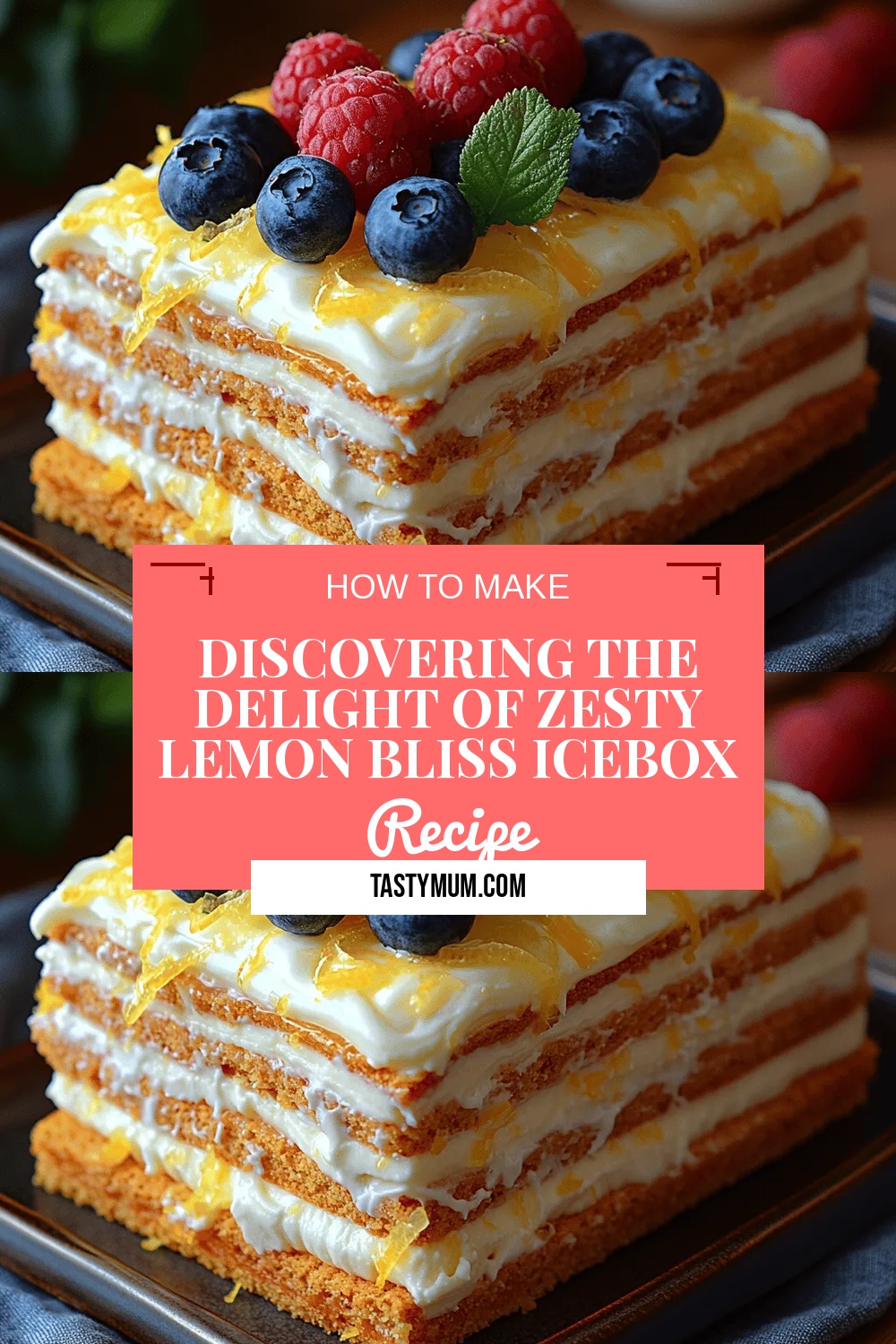 Discovering the Delight of Zesty Lemon Bliss Icebox Cake