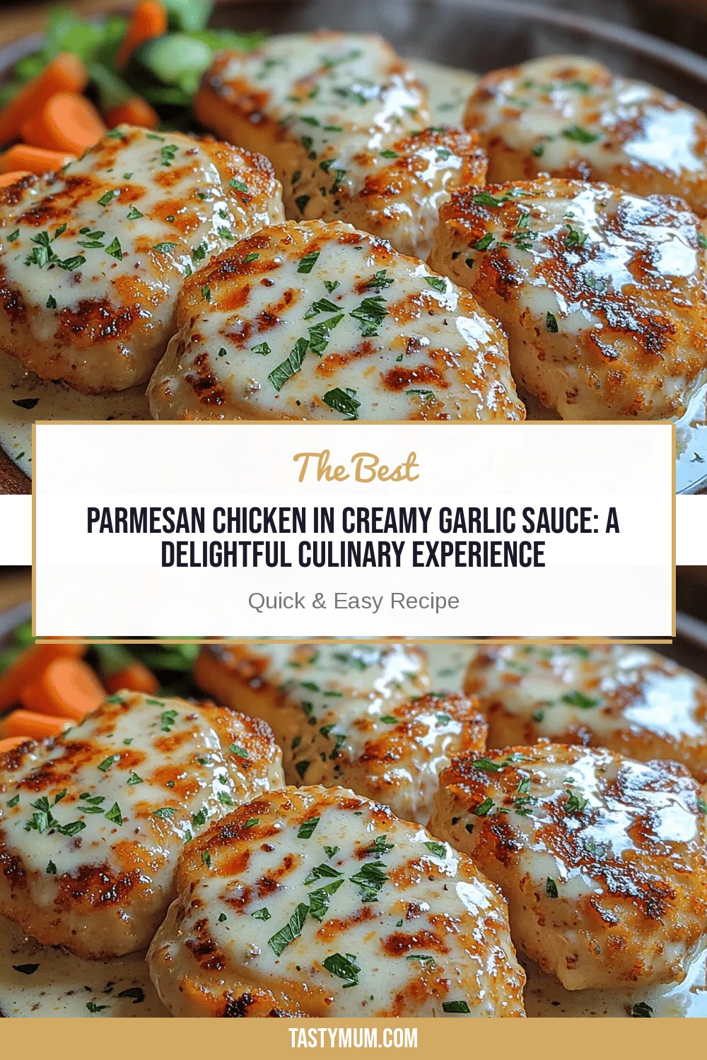 Parmesan Chicken in Creamy Garlic Sauce: A Delightful Culinary Experience