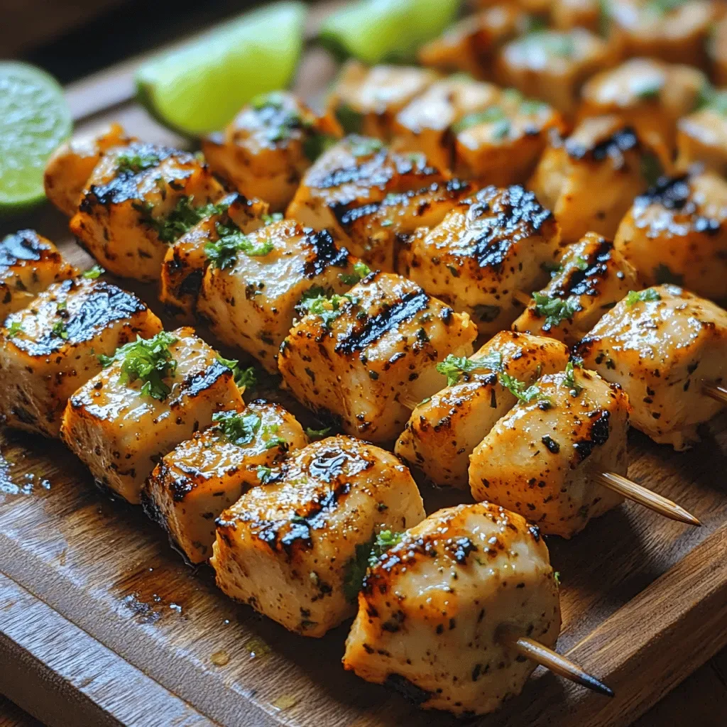 Coconut Lime Chicken Skewers: A Perfect Tropical Delight