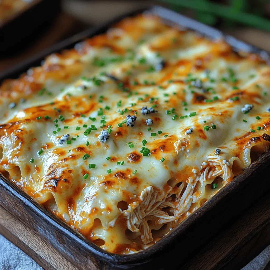 Buffalo Chicken Lasagna with a Ranch Twist: A Flavorful Fusion of Classics