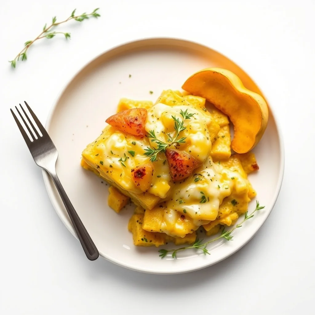 Fall Harvest Cheesy Squash Gratin