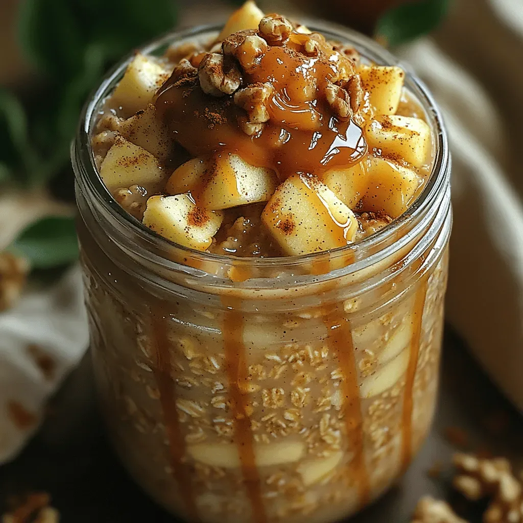 Indulge in Deliciousness with Crispy Caramel Apple Pie Overnight Oats