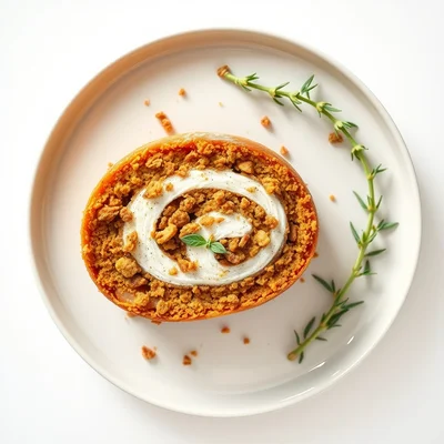 Pumpkin Crunch Roll Cake
