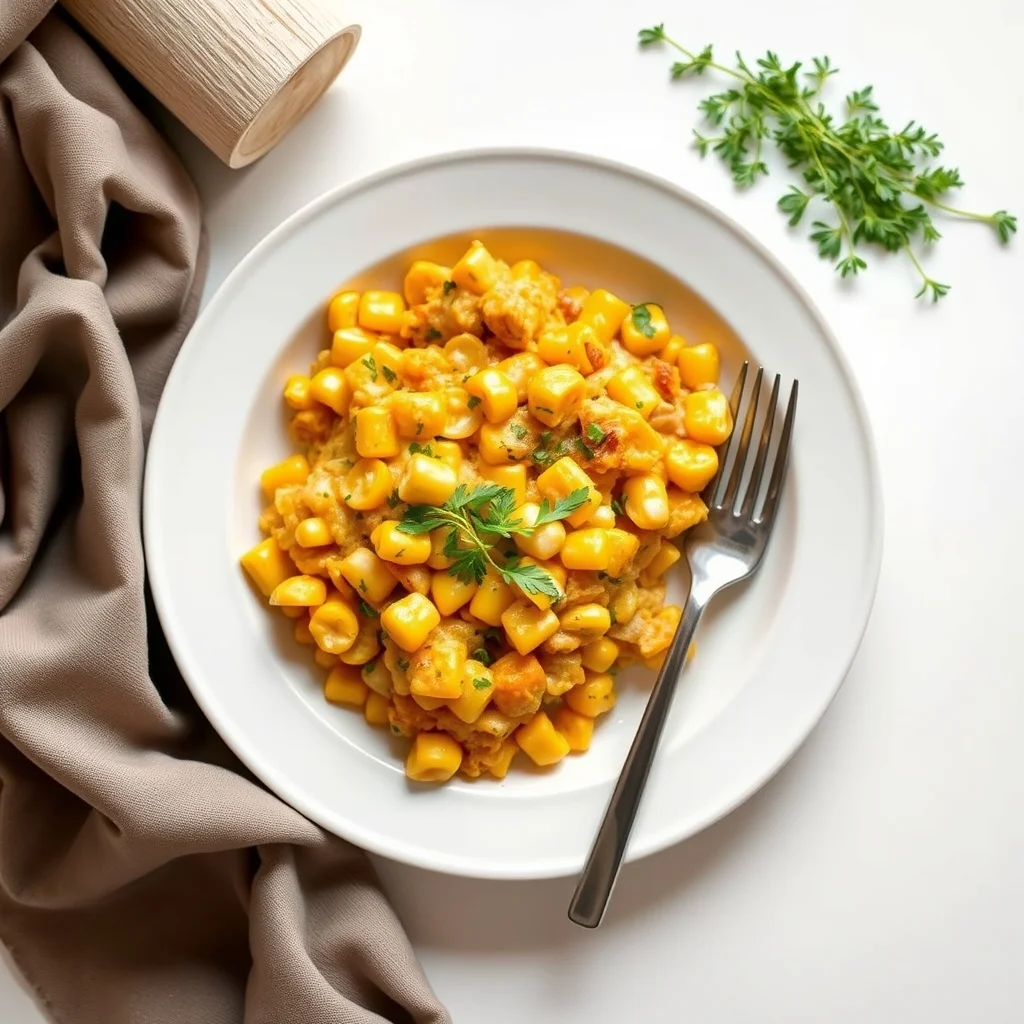 Turkey Sweet Corn Cheese Bake