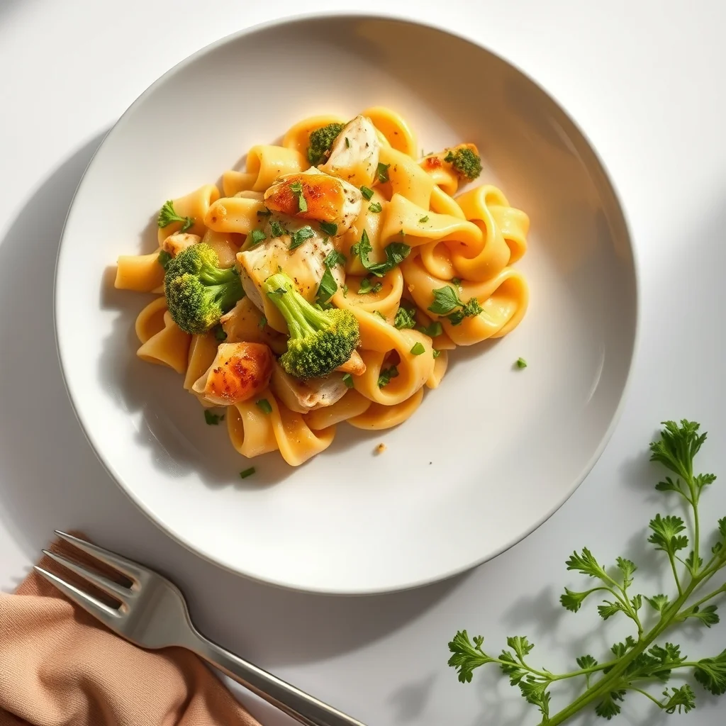 Cheesy Delight Chicken & Broccoli Pasta Bake