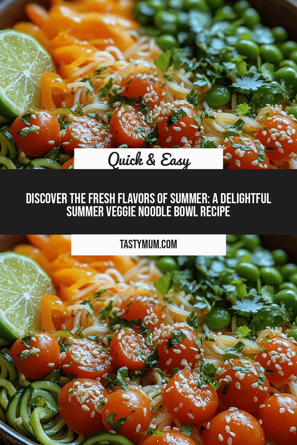 Discover the Fresh Flavors of Summer: A Delightful Summer Veggie Noodle Bowl Recipe