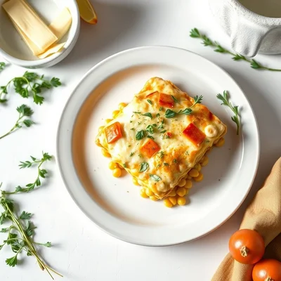 Sweet Corn Chicken Lasagna