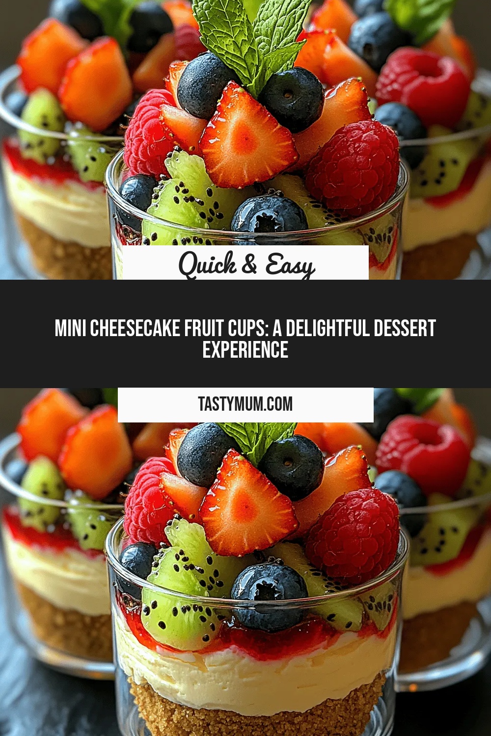 Mini Cheesecake Fruit Cups: A Delightful Dessert Experience