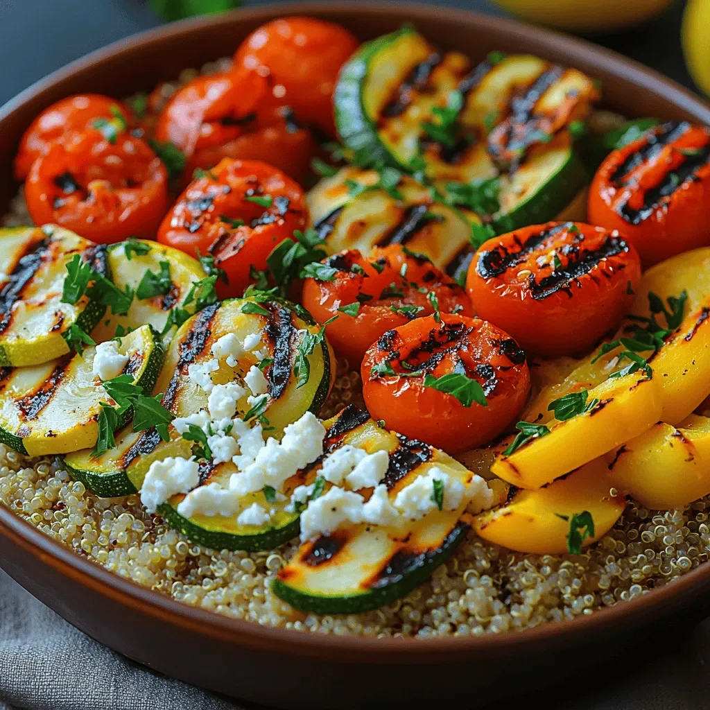 Grilled Veggie Quinoa Bowls: A Healthy and Vibrant Dish