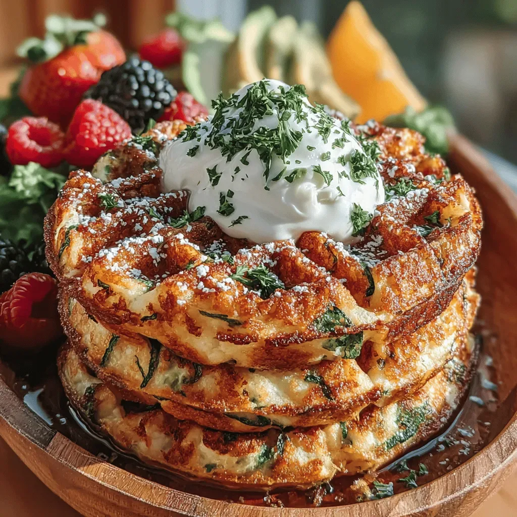 Protein-Packed Zucchini Waffles Recipe