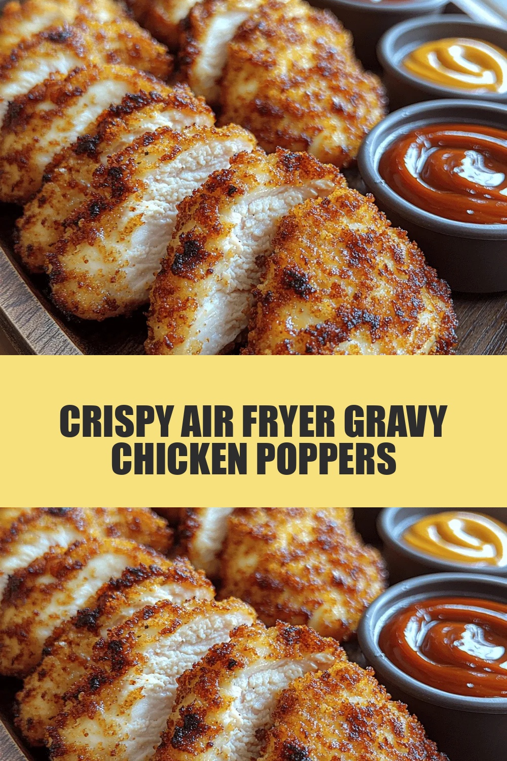 Crispy Air Fryer Gravy Chicken Poppers