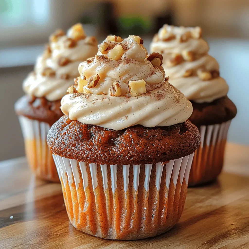 Delightfully Moist Carrot Cake Cupcakes