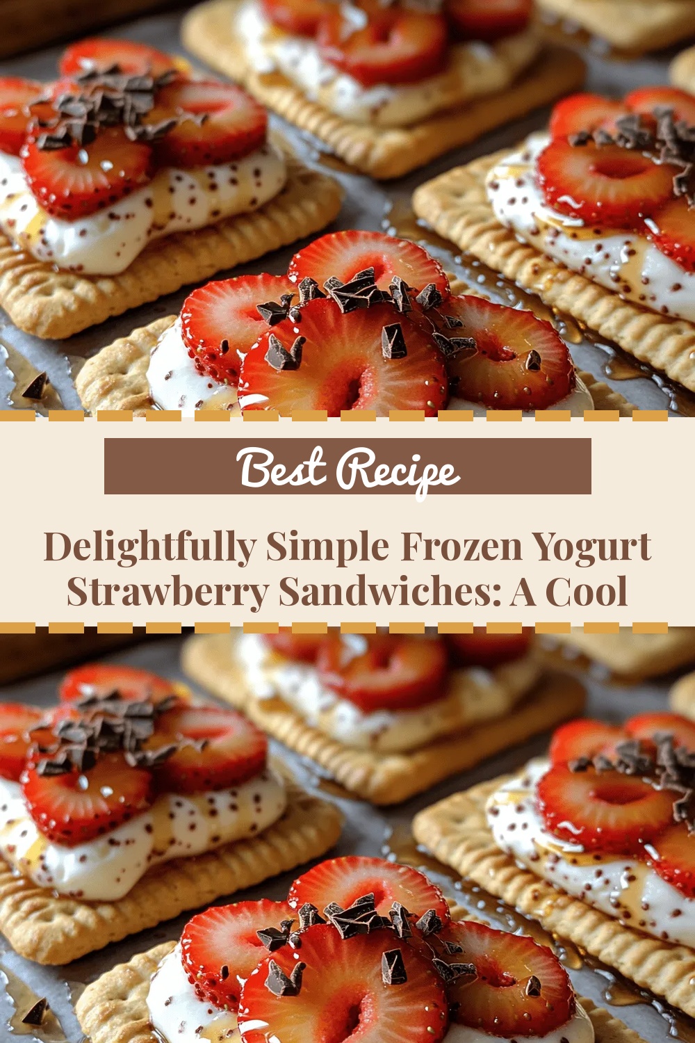 Delightfully Simple Frozen Yogurt Strawberry Sandwiches: A Cool Treat for Any Occasion