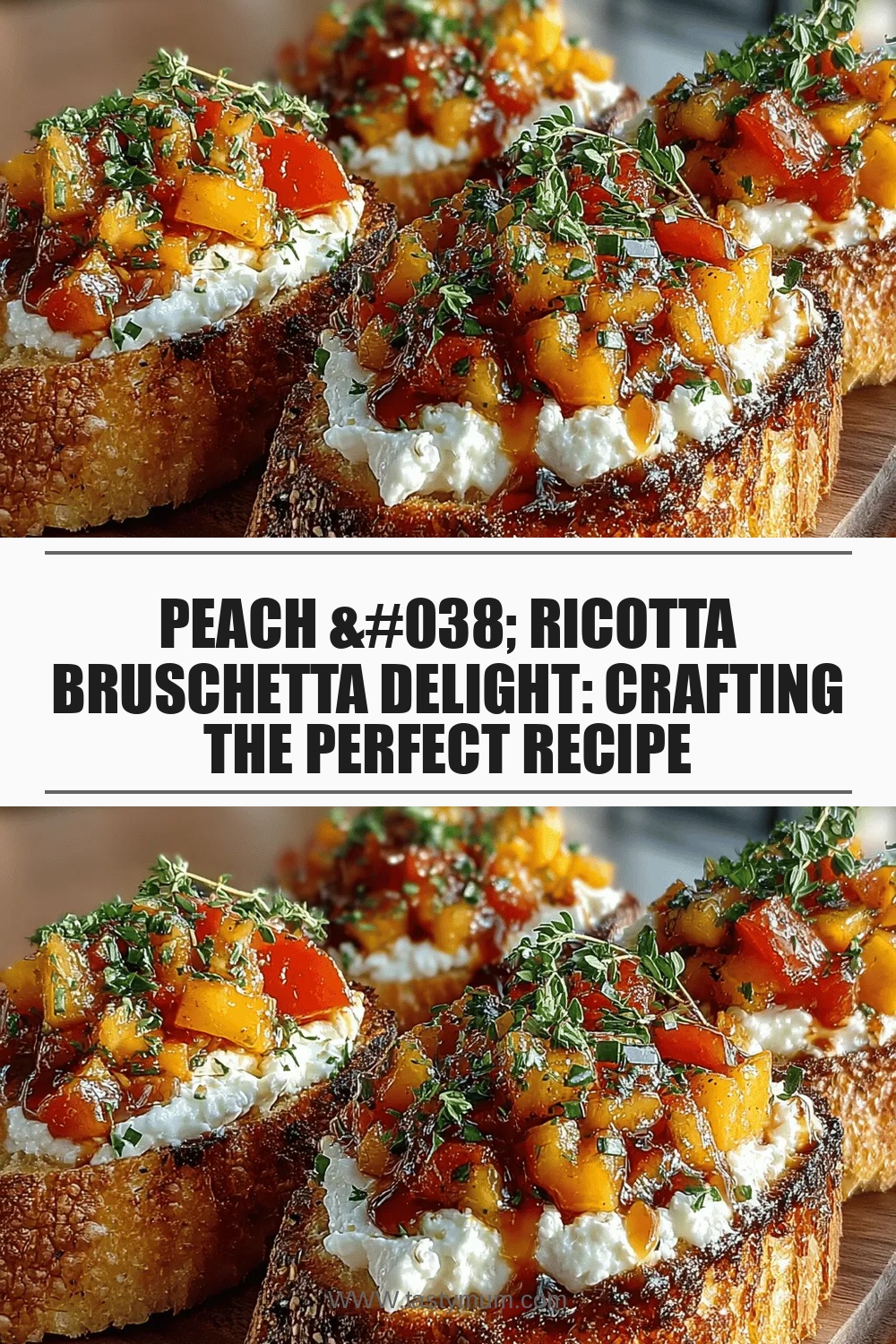 Peach & Ricotta Bruschetta Delight: Crafting the Perfect Recipe
