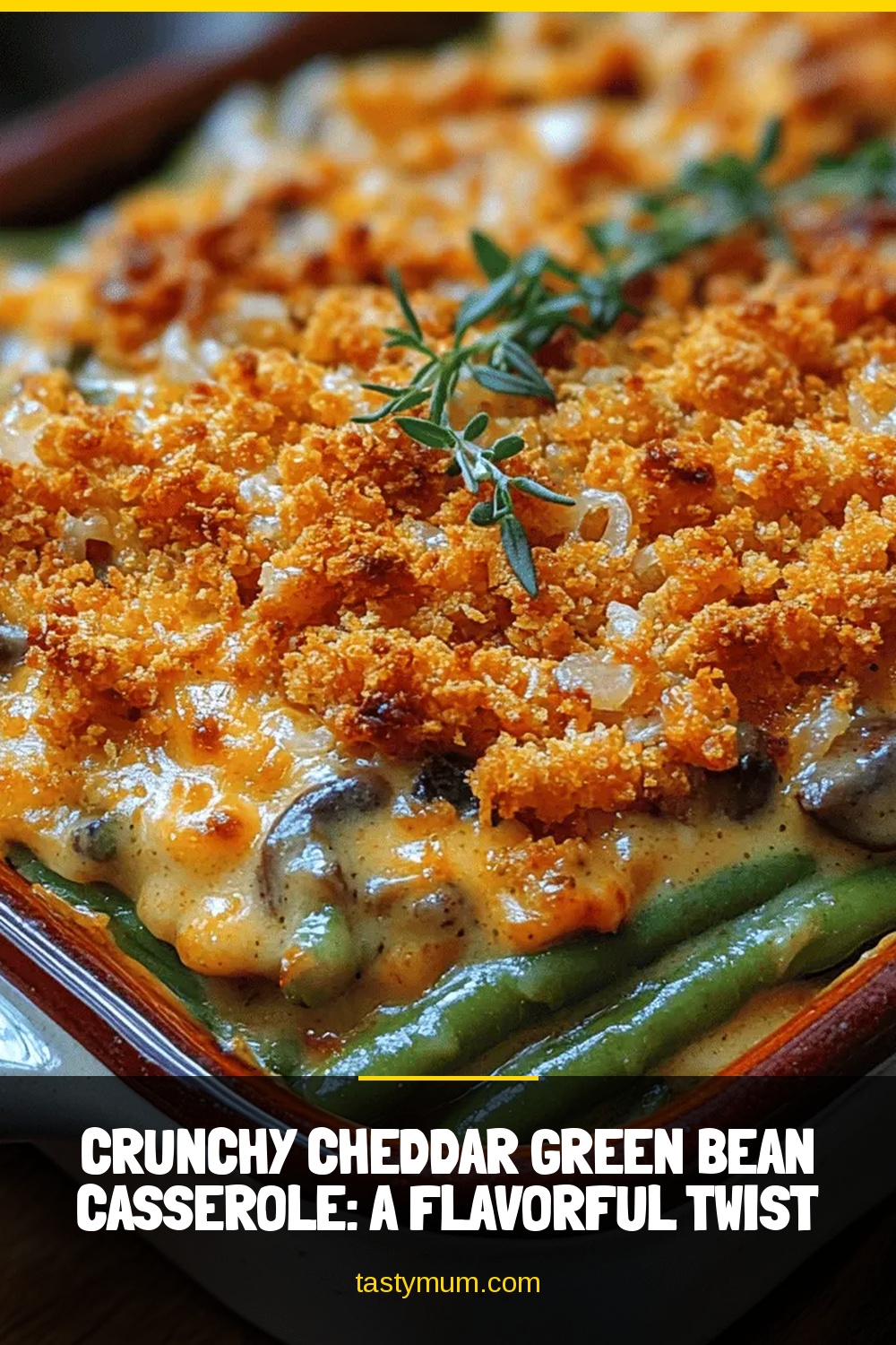Crunchy Cheddar Green Bean Casserole: A Flavorful Twist on a Classic