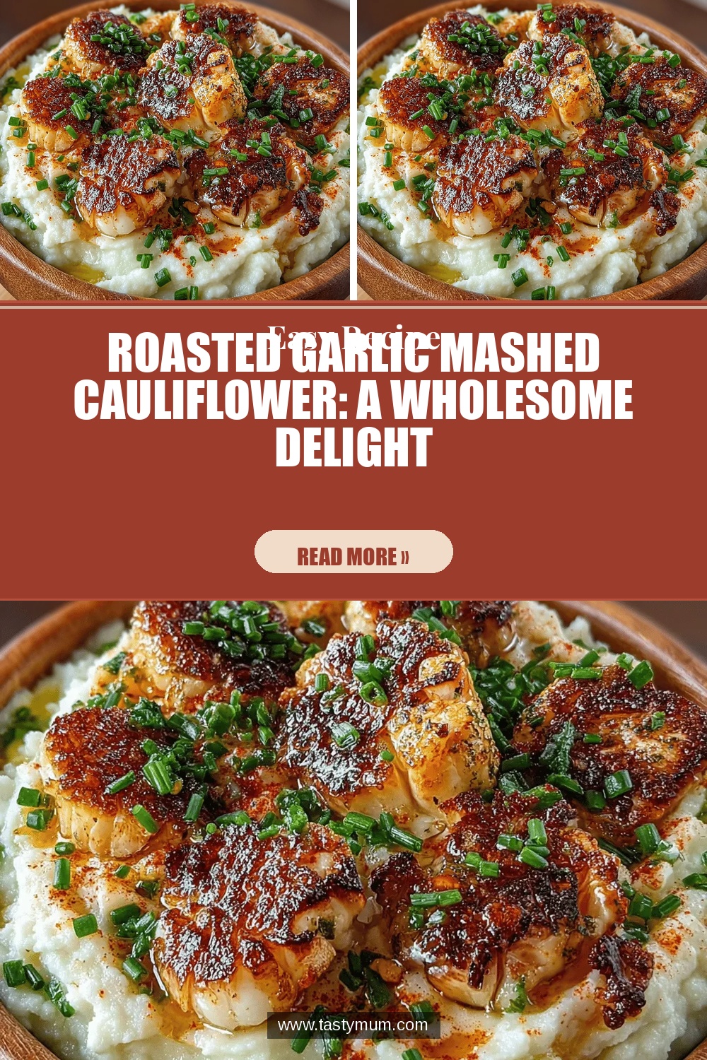 Roasted Garlic Mashed Cauliflower: A Wholesome Delight