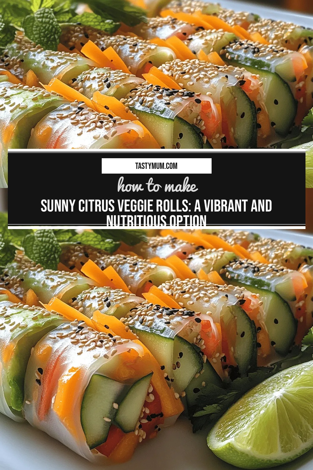 Sunny Citrus Veggie Rolls: A Vibrant and Nutritious Option