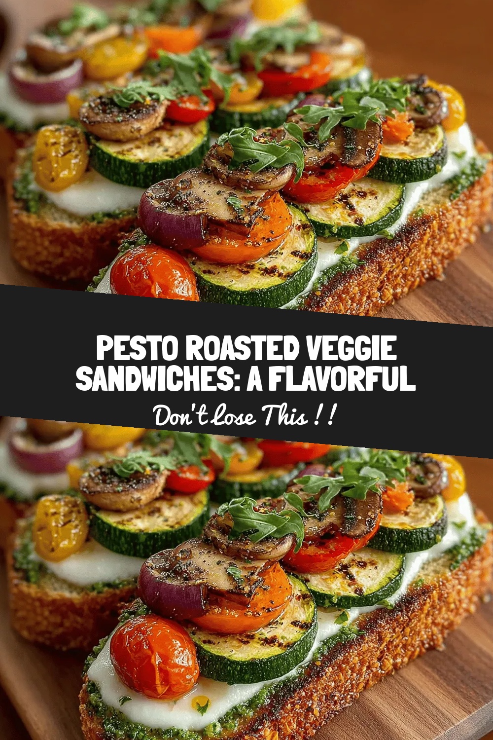 Pesto Roasted Veggie Sandwiches: A Flavorful Plant-Based Delight