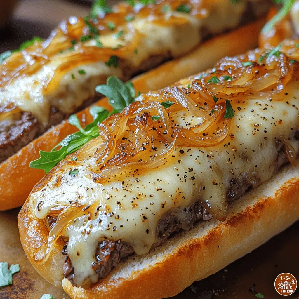 The Ultimate Caramelized Onion & Cheese Steak Sandwich