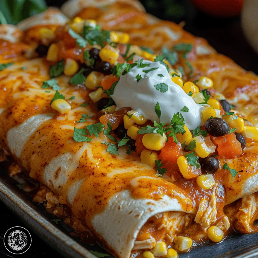Zesty Fiesta Chicken Enchiladas: A Flavorful Journey into Mexican Cuisine