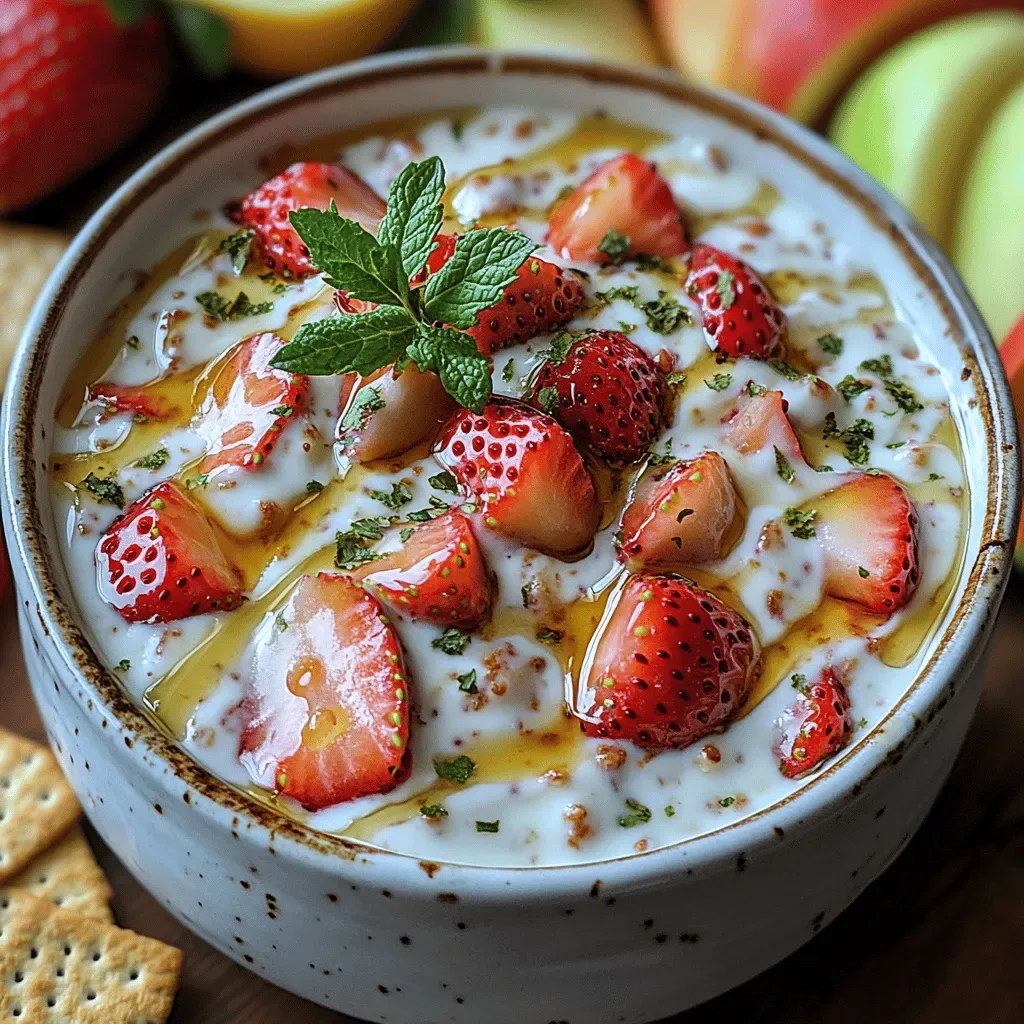 Strawberry Bliss Greek Yogurt Dip Recipe