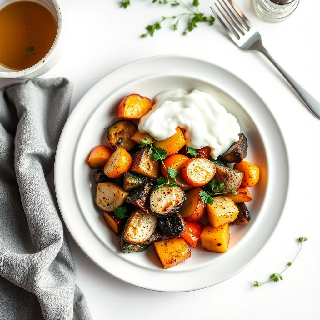 Cozy Cider Roasted Veggie Bowl