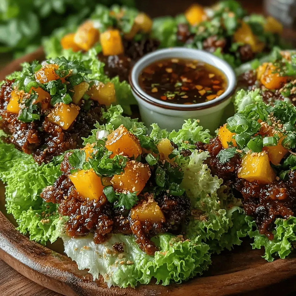 Peachy Beef Lettuce Delights: A Flavorful Journey