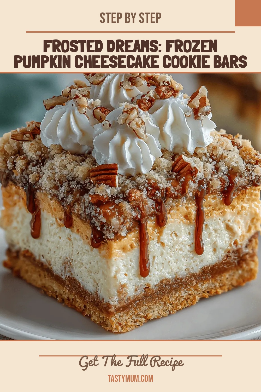 Frosted Dreams: Frozen Pumpkin Cheesecake Cookie Bars