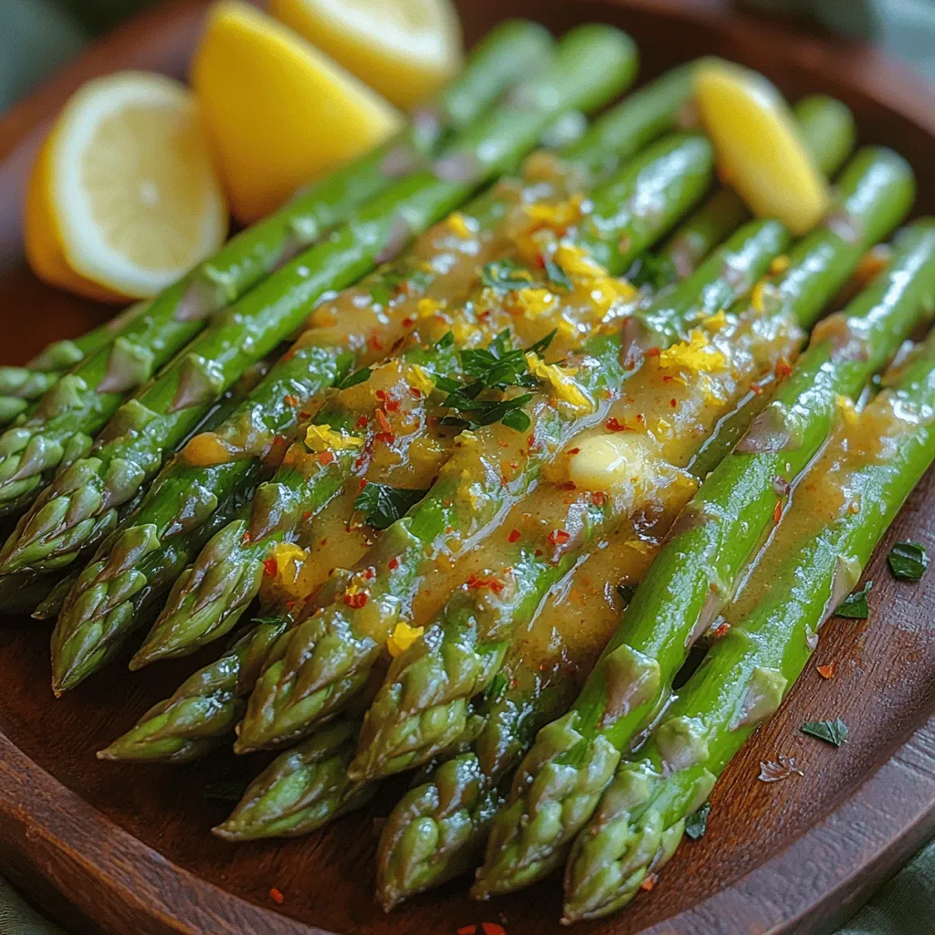 Zesty Garlic Lemon Butter Asparagus: A Culinary Delight