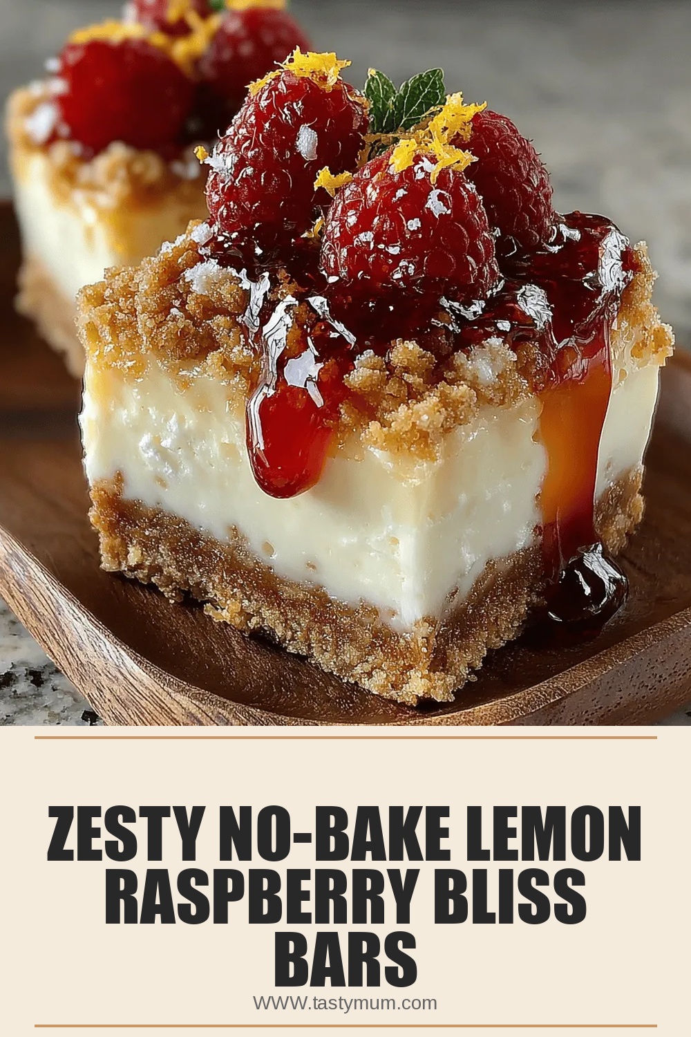 Zesty No-Bake Lemon Raspberry Bliss Bars