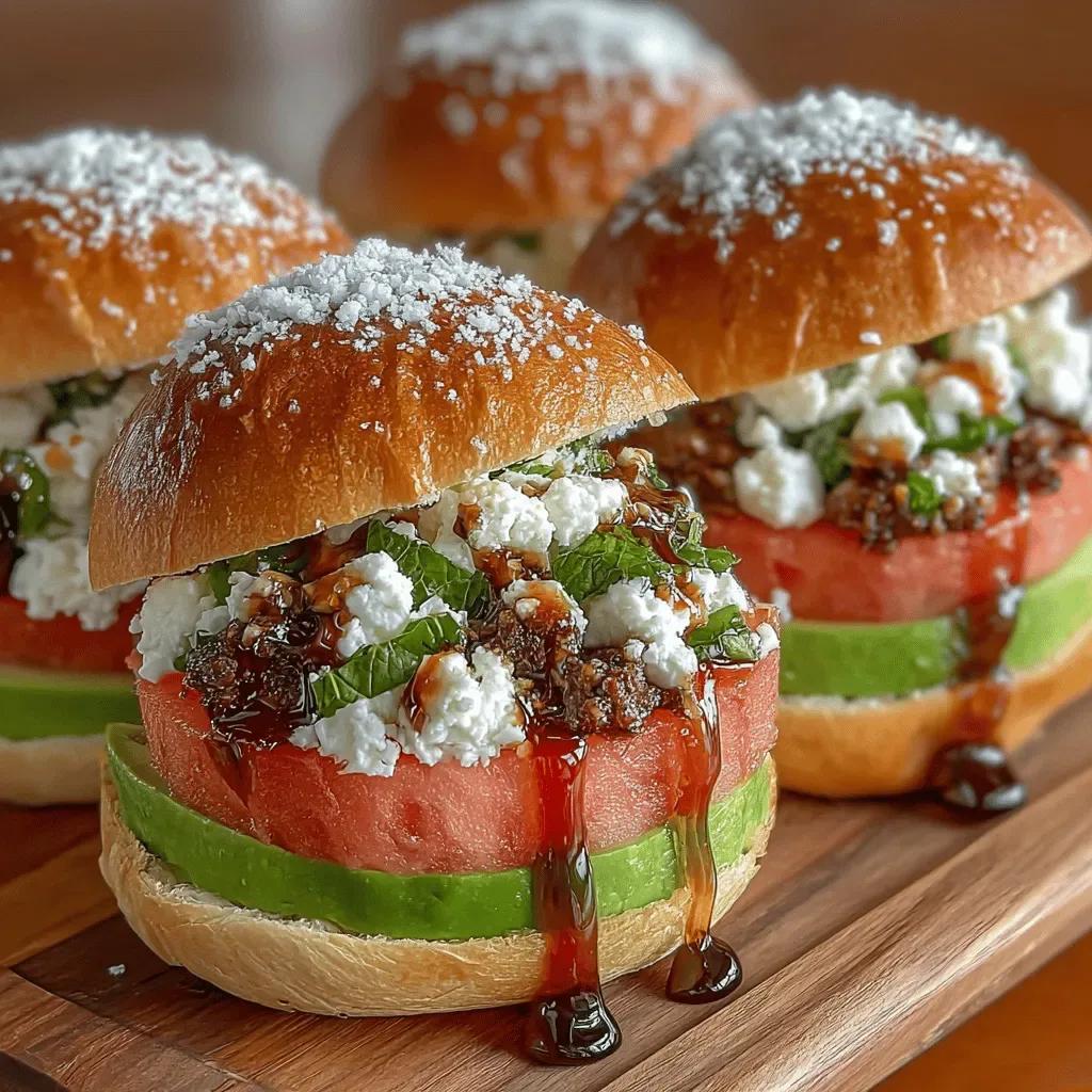 Spicy Watermelon Sliders: A Refreshing Twist on Burgers