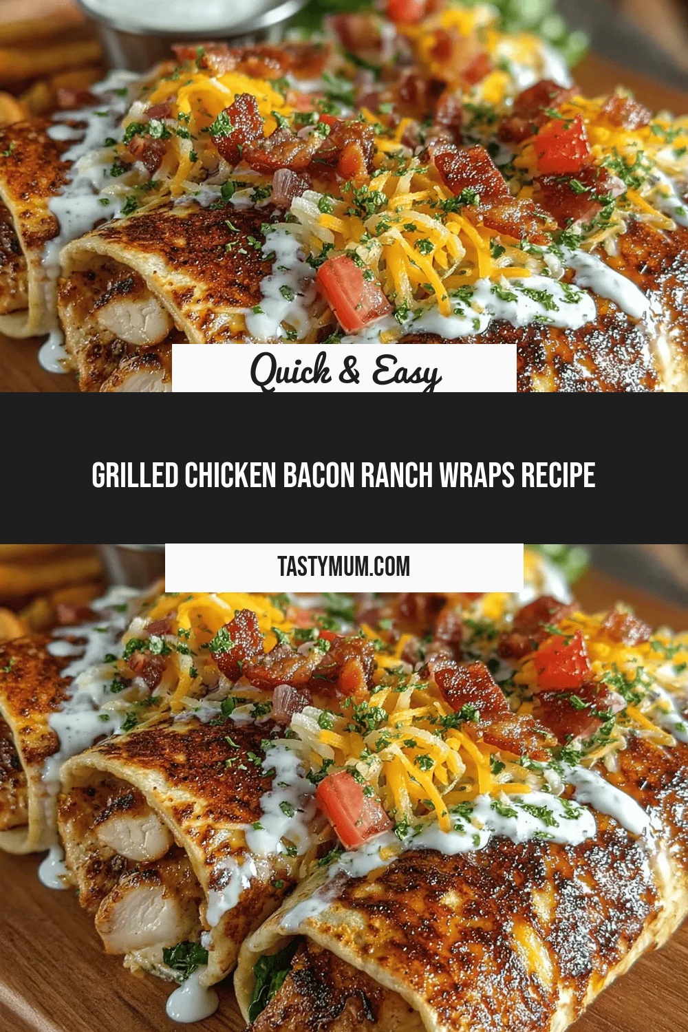 Grilled Chicken Bacon Ranch Wraps Recipe