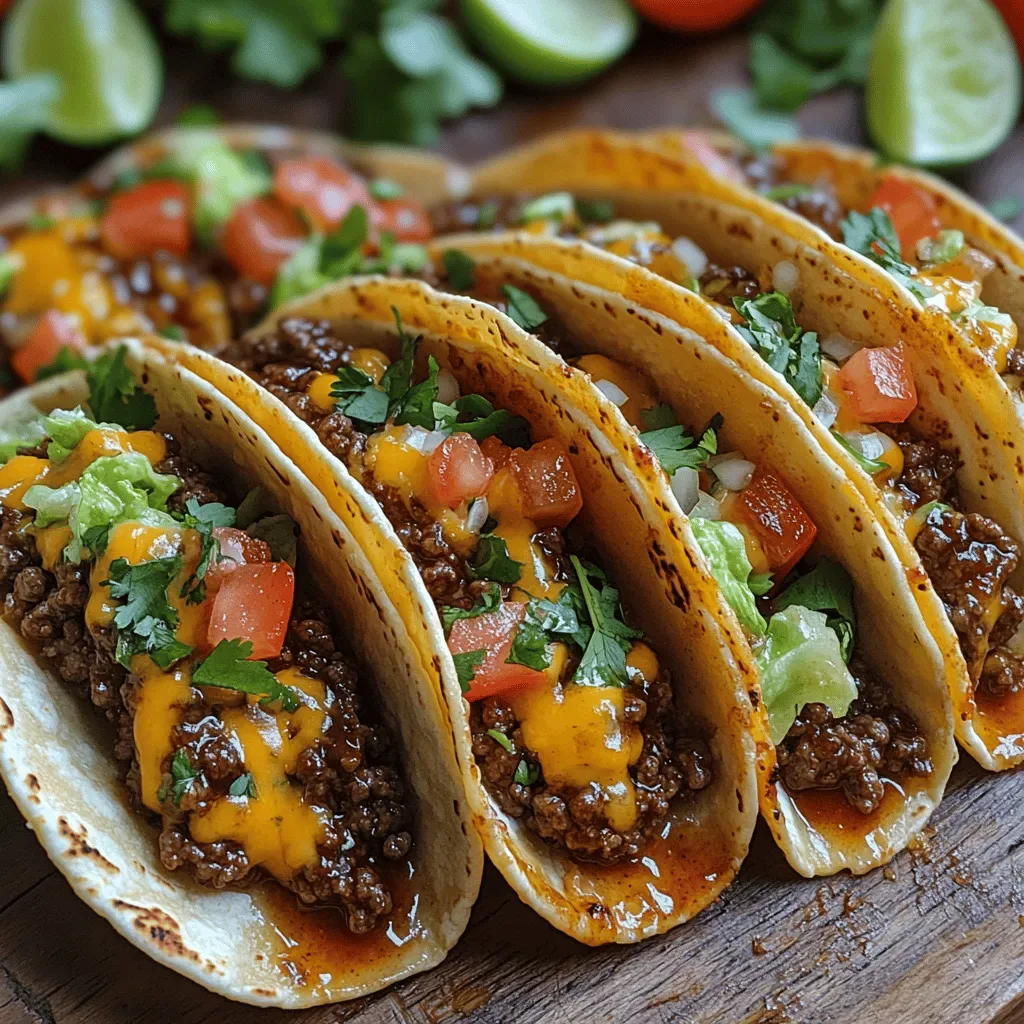 Sweet & Savory Garlic Butter Honey BBQ Beef Tacos