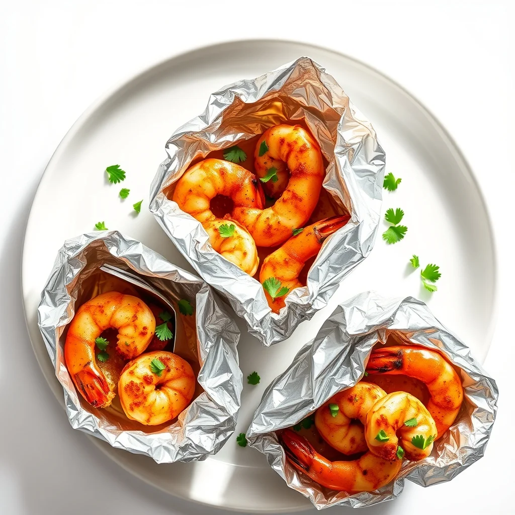 Sizzling Cajun Shrimp Foil Packets