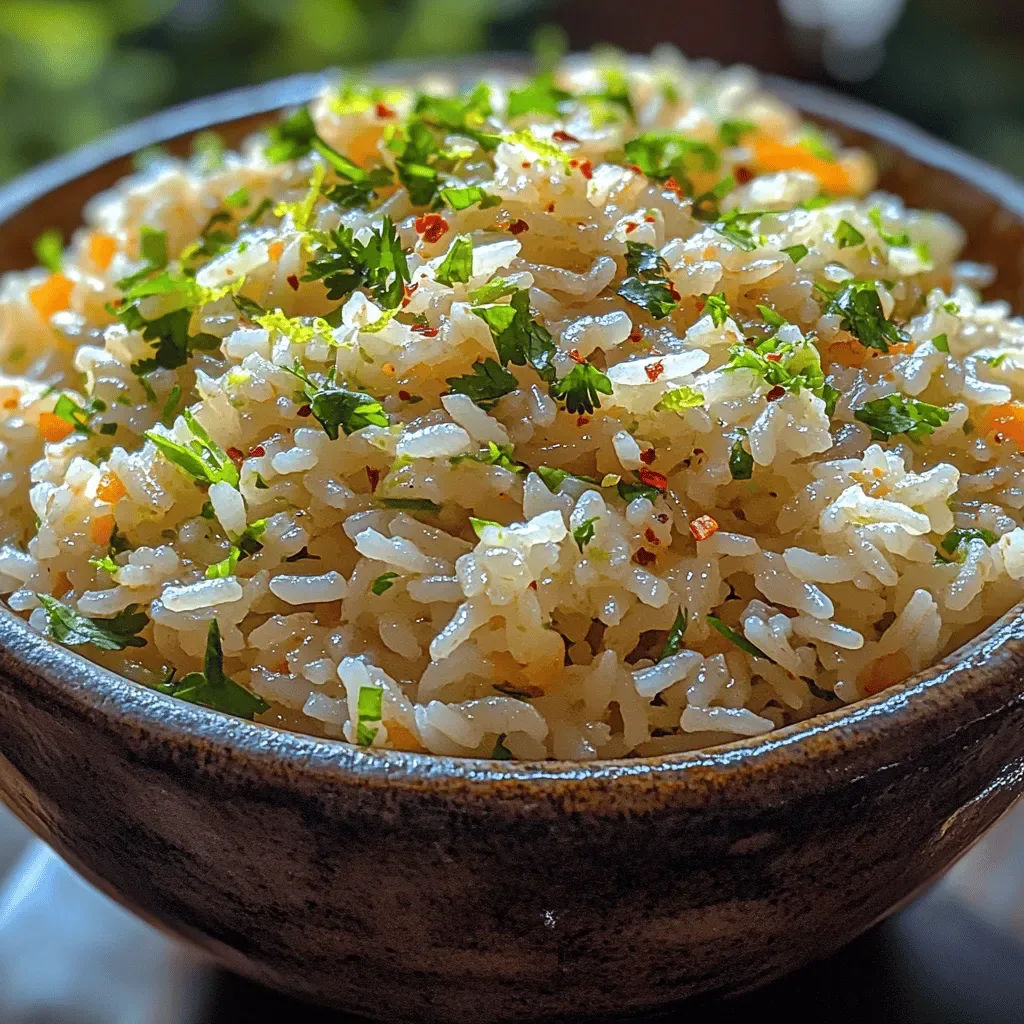 Zesty Lime Cilantro Rice: A Flavorful Side Dish for Every Occasion
