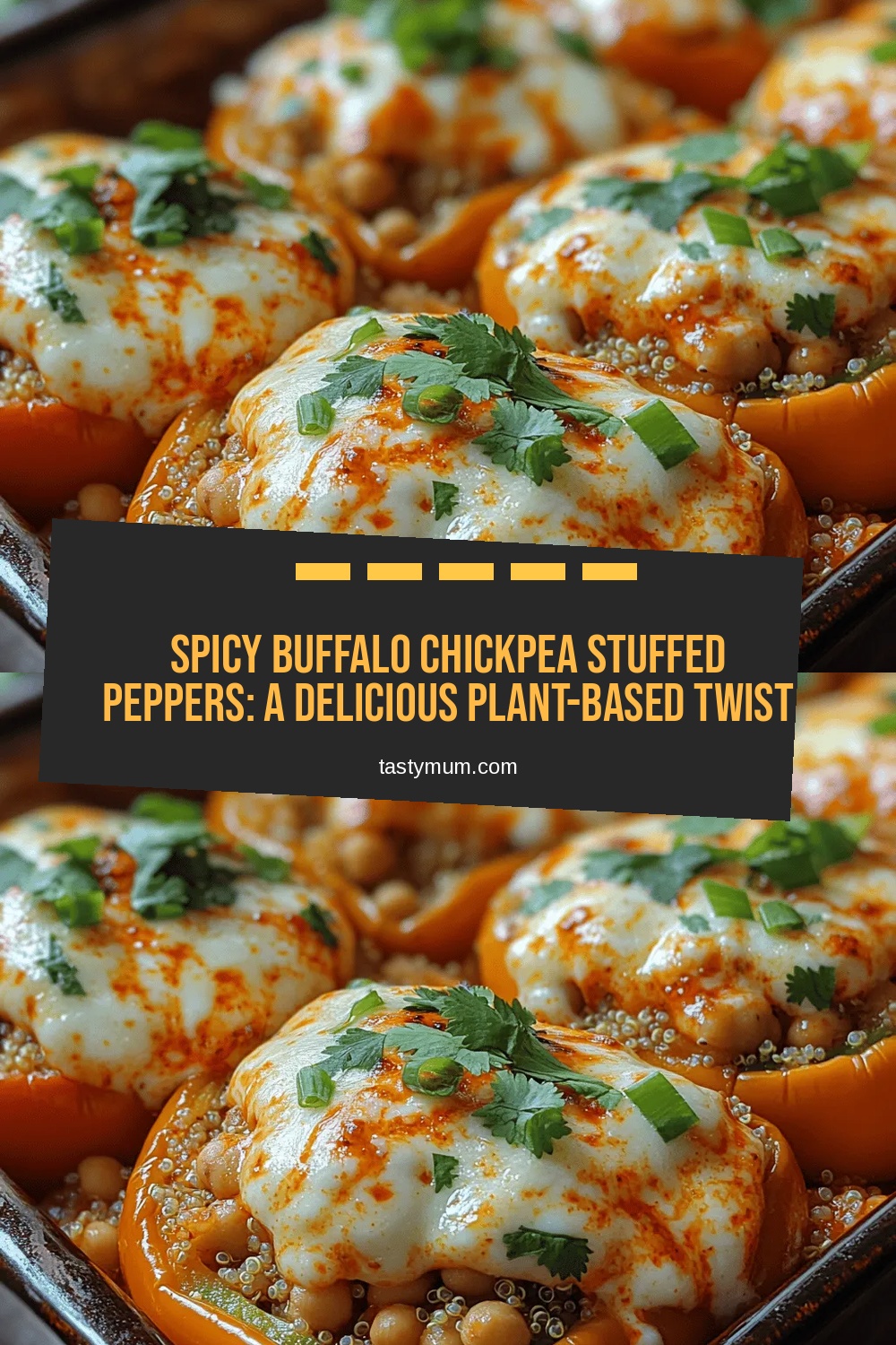 Spicy Buffalo Chickpea Stuffed Peppers: A Delicious Plant-Based Twist