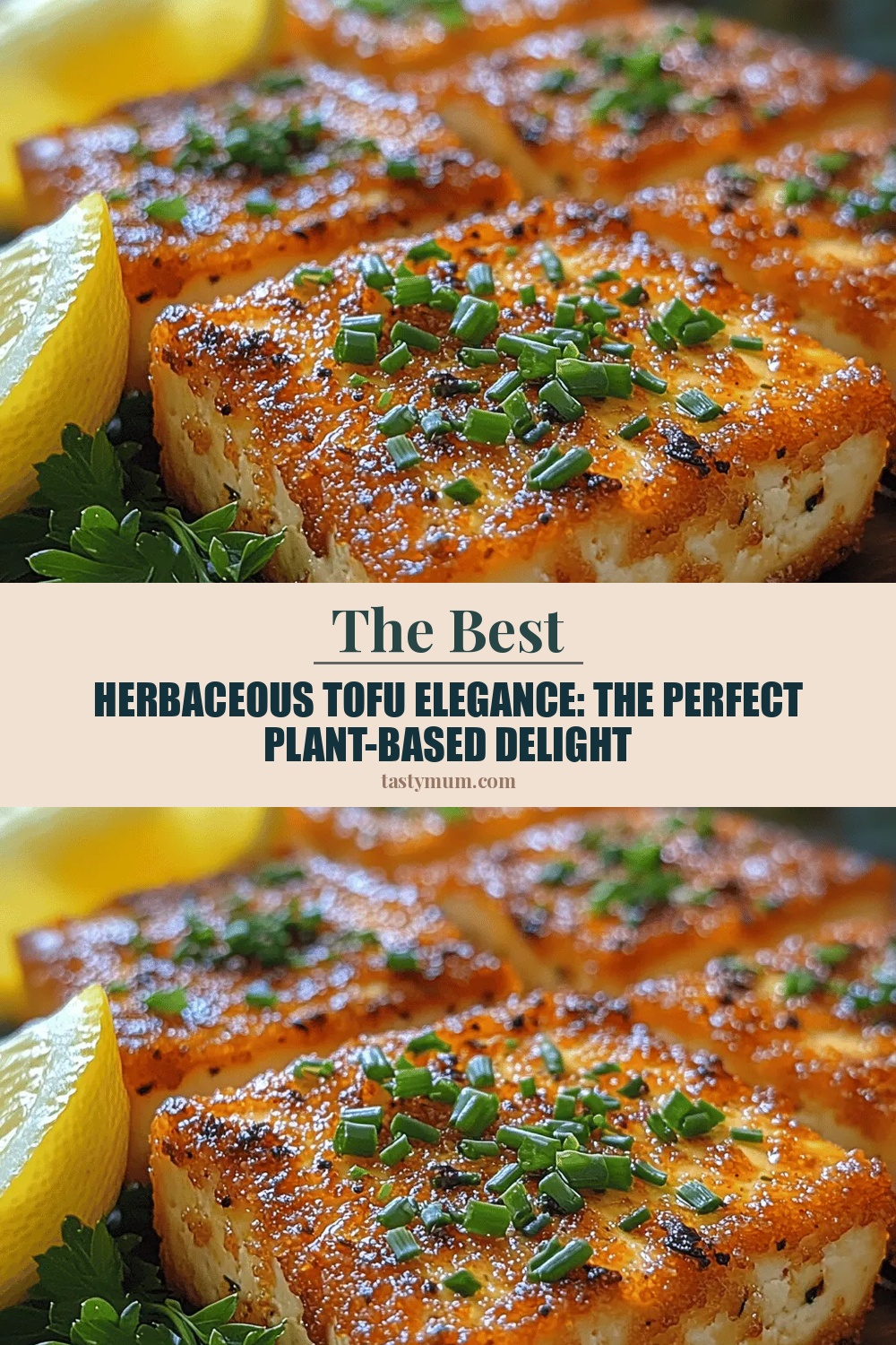 Herbaceous Tofu Elegance: The Perfect Plant-Based Delight
