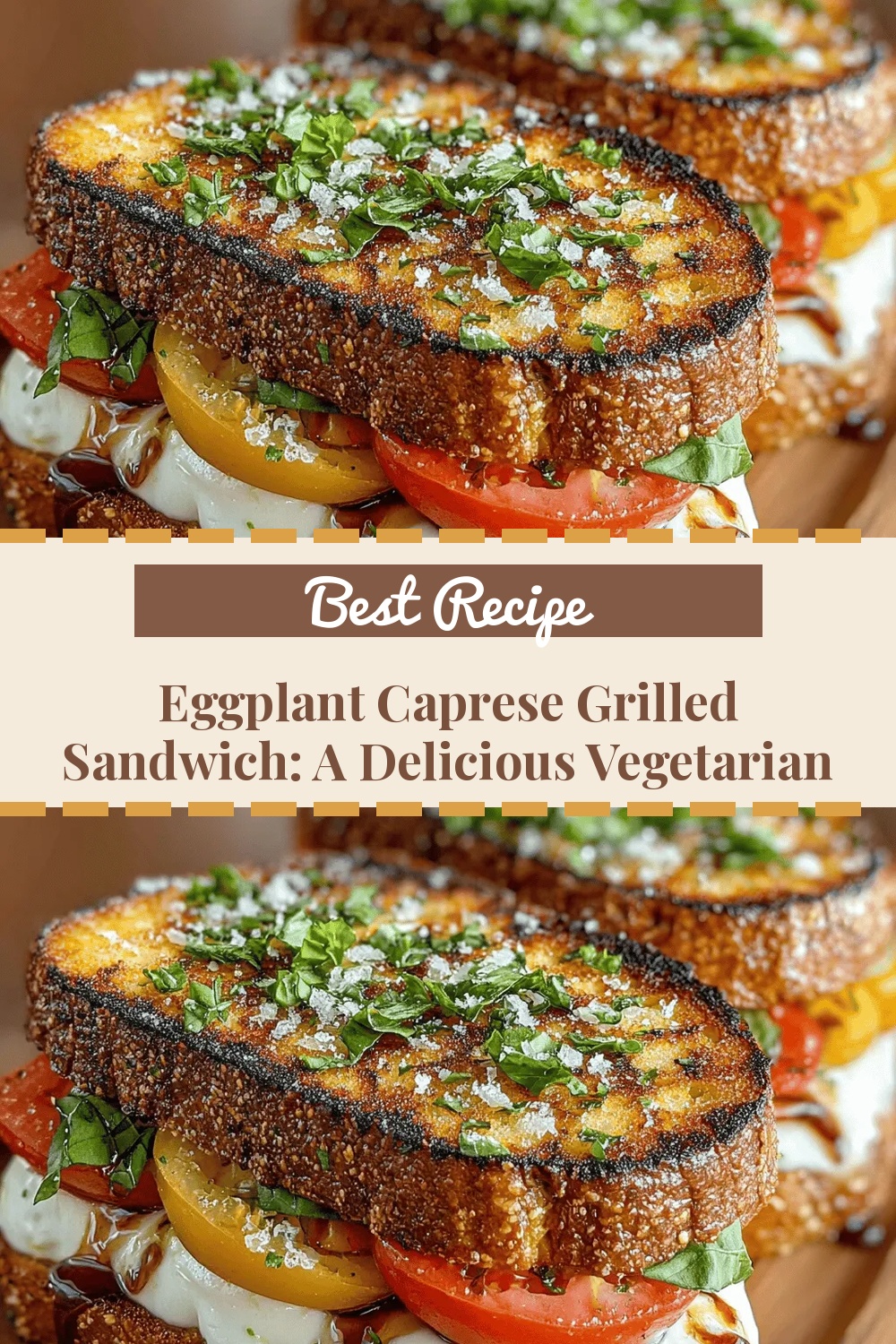 Eggplant Caprese Grilled Sandwich: A Delicious Vegetarian Delight