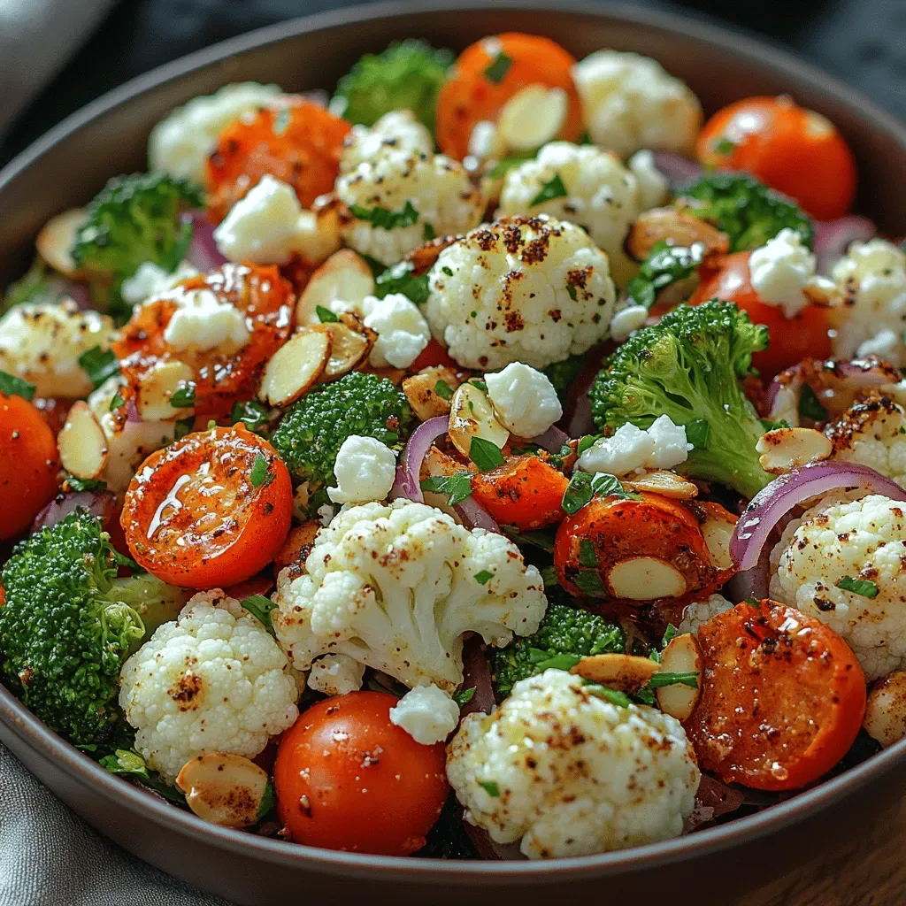Roasted Broccoli & Cauliflower Crunch Salad: A Flavorful and Nutritious Delight