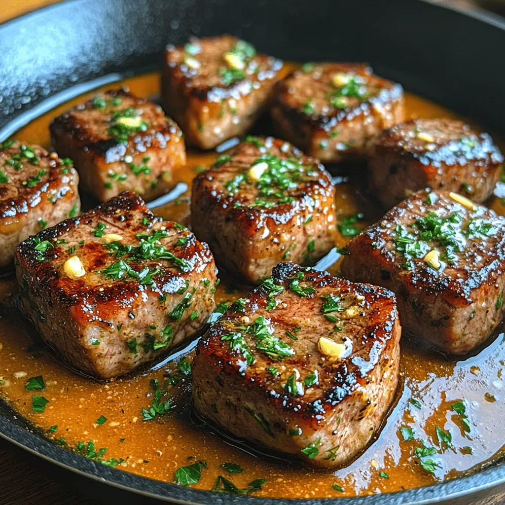 Perfect Steak Bites with Garlic Butter Sauce: A Culinary Delight