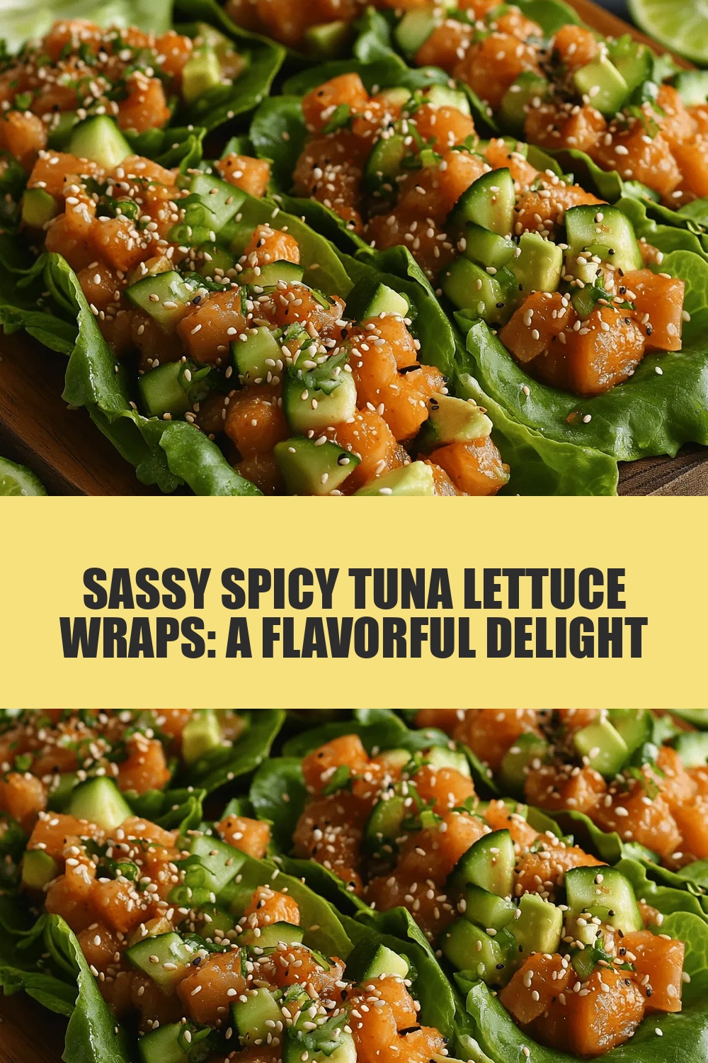 Sassy Spicy Tuna Lettuce Wraps: A Flavorful Delight