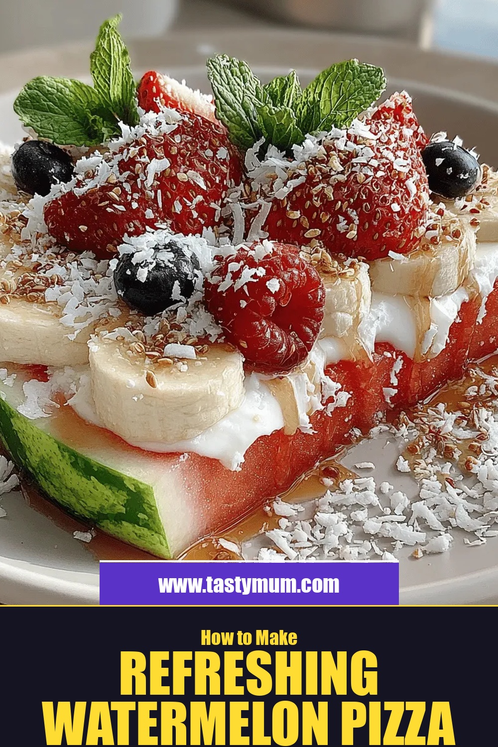 Refreshing Watermelon Pizza