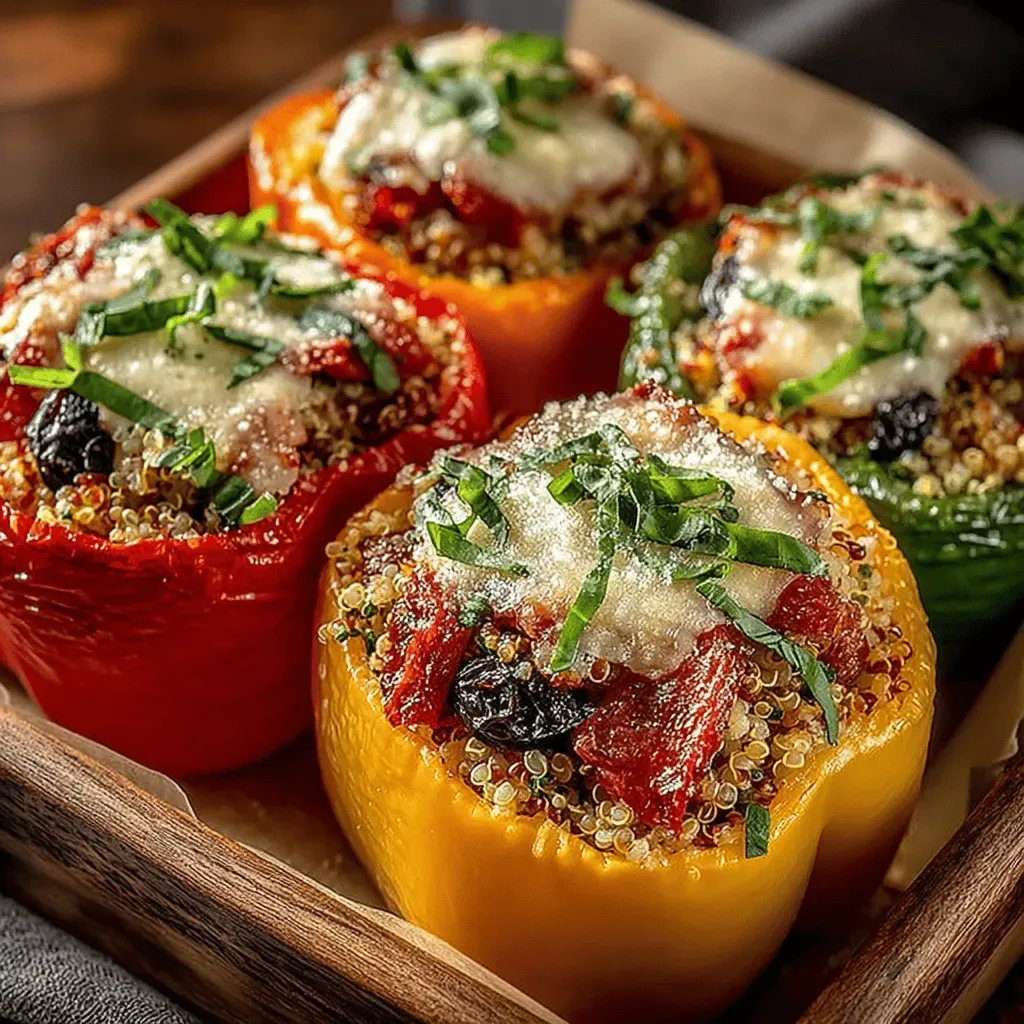 Colorful Charcuterie Stuffed Bell Peppers