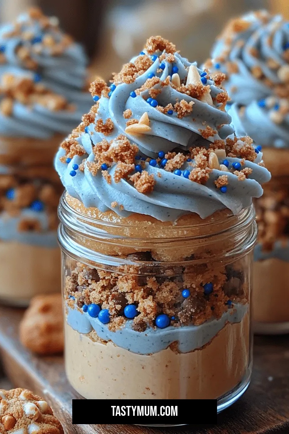 Whimsical Cookie Monster Cake Jars: A Delightful Treat for All Ages