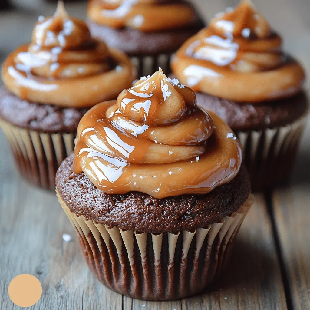 Indulgent Chocolate Cupcakes with Heavenly Caramel Frosting: A Decadent Delight